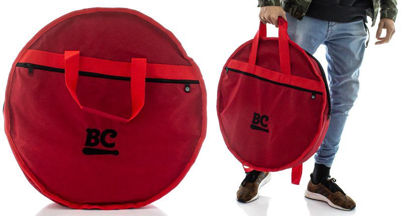 Bag de Pratos Batera Clube BC The Red em Nylon 600 Alça de Mochila