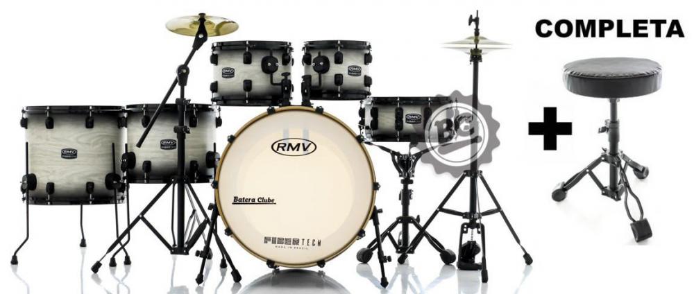 Bateria Rmv Fibertech White Wood Burst Banco