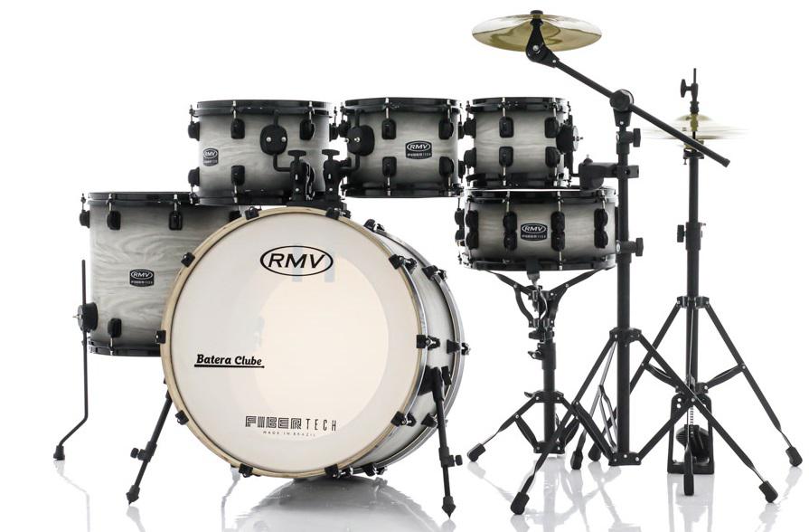 Bateria RMV FiberTech White Wood Burst 22 8 10 12 16 Pratos E