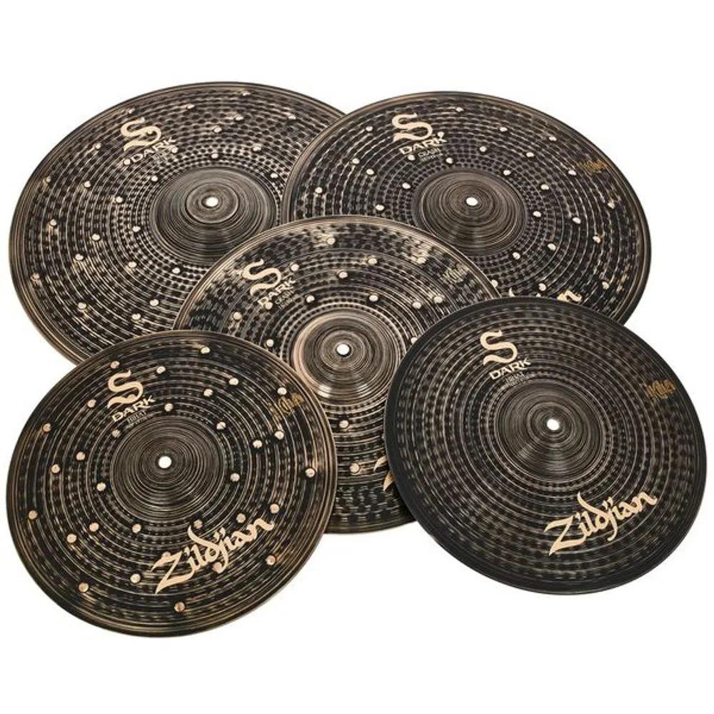 Kit de Pratos Zildjian S Dark Series SD4680 Crashes 16 Kit de Pratos Zildjian S Dark Series SD4680 Crashes 16