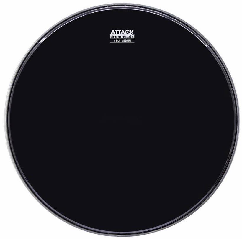 Pele Attack Drumheads 1Ply Medium Hazy Black 13" Filme Único Preto DHA13B