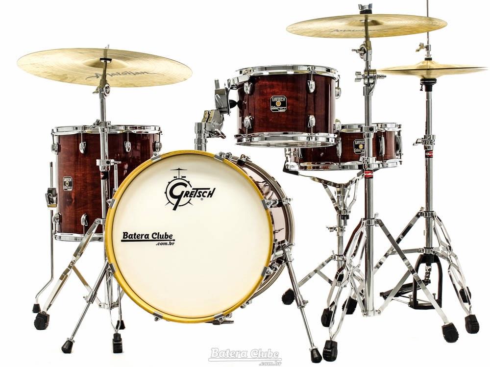 Bateria Gretsch Catalina Club Jazz Walnut Glaze Lacquer com Bumbo 18