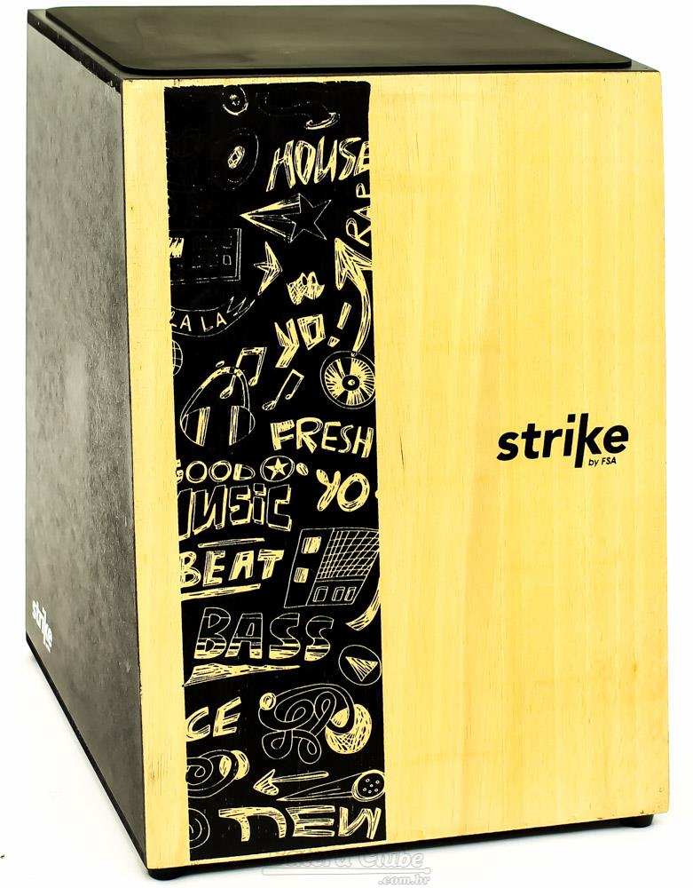 Cajón FSA Strike Series Music SK4001 Inclinado Acústico com Assento em