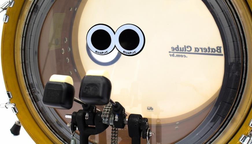 Pad de Bumbo Kickport DPad DPD Black Bass Drum Impact com 2 Unidades
