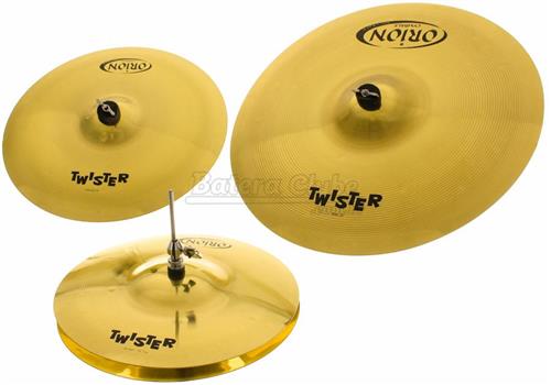 Kit de Pratos Orion Twister TWR90 Medium Set com Ride 20