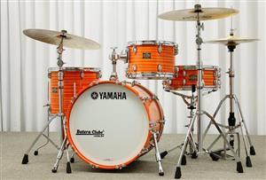 やまやま■415kg+120cmオリンピックバーセット Bateria Yamaha Club Custom Kapur Shell Orange Swirl com Bumbo 20