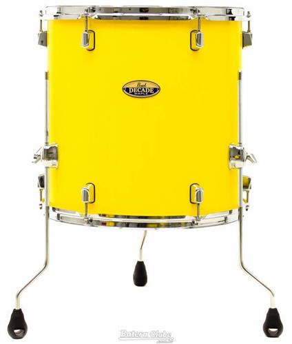 Bateria Pearl Decade Maple Solid Yellow Bumbo Duplo 22