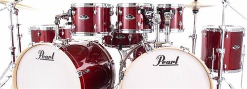 Bateria Pearl Export EXL Lacquer Natural Cherry Bumdo Duplo 22