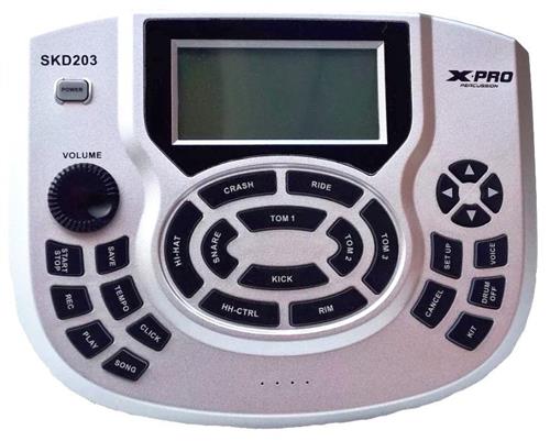 Bateria Eletrônica X-Pro C. Ibañez ED20 Mesh Pads Dual Zone