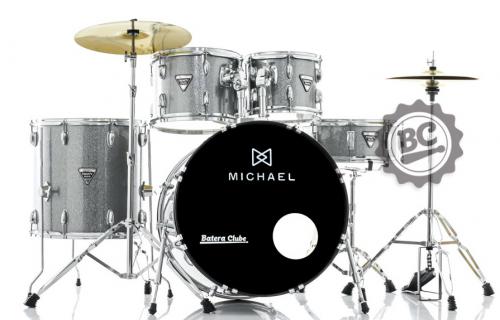 Bateria Michael Trinity Dark Grey DMT222GY com Bumbo 22