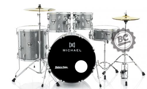 Bateria Michael Trinity Dark Grey DMT222GY com Bumbo 22