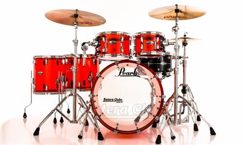 Bateria Pearl Crystal Beat Ruby Red com Bumbo 22