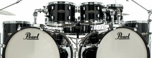 Bateria Pearl Decade Maple Black Ice Bumbo Duplo 22