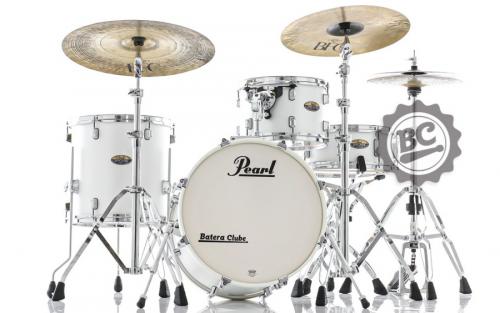 Bateria Pearl Decade Maple Bop Jazz White Satin Bumbo 18
