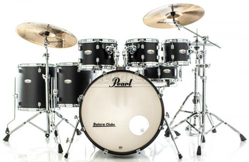 Bateria Pearl Decade Maple Satin Slate Black Lacquer 22