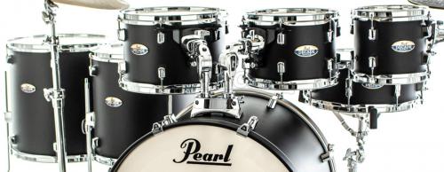 Bateria Pearl Decade Maple Satin Slate Black Lacquer 22