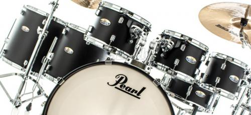 Bateria Pearl Decade Maple Satin Slate Black Lacquer 22