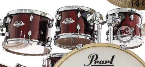 Bateria Pearl Export EXX Burgundy Bumbo Duplo 22