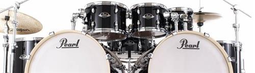 Bateria Pearl Export EXX Jet Black Bumbo Duplo 22