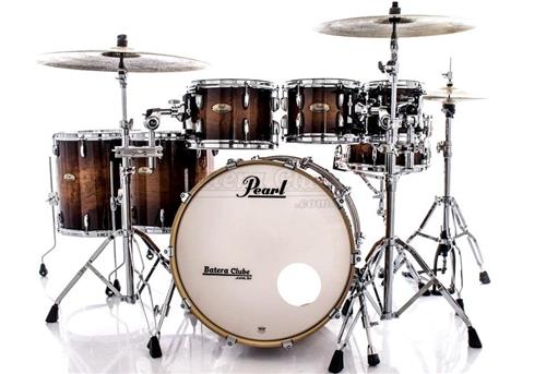Pearl 木製パーカッション ダークブラウン Bateria Pearl Session Studio Select Barnwood