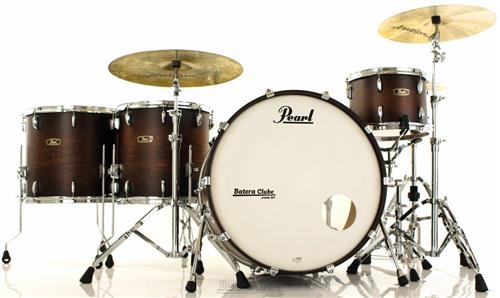 Bateria Pearl Wood Fiberglass Hybrid Kapur Satin Cocoa Burst 26