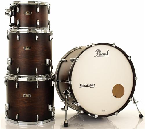 Pearl 木製パーカッション ダークブラウン Bateria Pearl Wood Fiberglass Hybrid Kapur Satin Cocoa Burst 26
