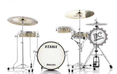 Bateria Tama Club-JAM Pancake Champagne Mist Compacta com Bumbo 18
