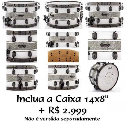 Bateria Tama Starclassic Maple Silver Snow Racing Stripe Sparkle