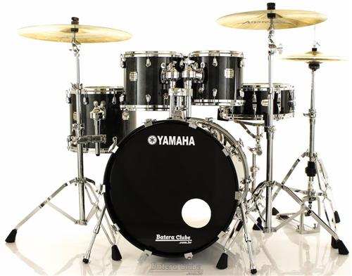 Bateria Yamaha Maple Custom Absolute Black Sparkle 22