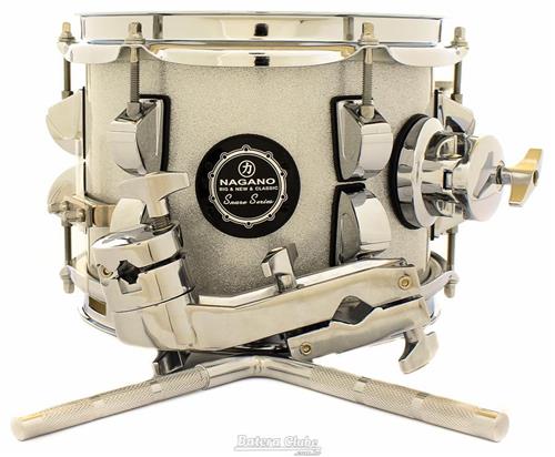 Caixa Nagano Snare Series Micro New Beat Grey Sparkle 8x6