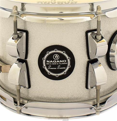 Caixa Nagano Snare Series Micro New Beat Grey Sparkle 8x6