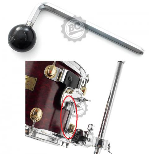 Haste com Bola de Tom Holder Torelli TCB98 Sextavado Padrão Mapex