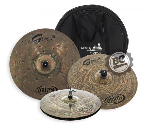Kit de Pratos Orion Groove X GX01 com Crash 16