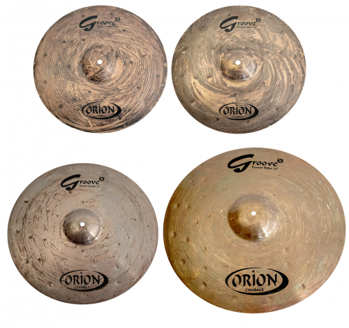 Kit de Pratos Orion Groove X GX01 com Crash 16