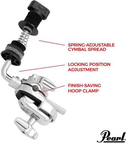 Máquina de Chimbal Remota Pearl CLA-130 para fixar no aro do bumbo