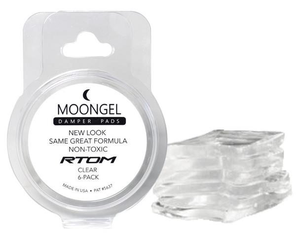 Abafador e Filtro de Tambores Moongel Damper Pads Clear Six Pack