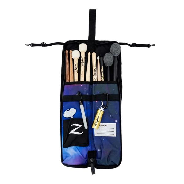 Bag de Baquetas Zildjian Galaxy Purple compacta com diversas