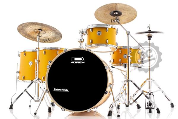 Bateria D-One Rocket Rock Orange Satin com Bumbo 24