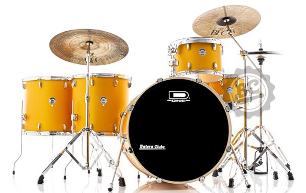 Bateria D-One Rocket Rock Orange Satin com Bumbo 24