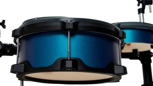 Bateria Eletrônica E-Force Odery EF2-V2 Blue Chameleon com casco