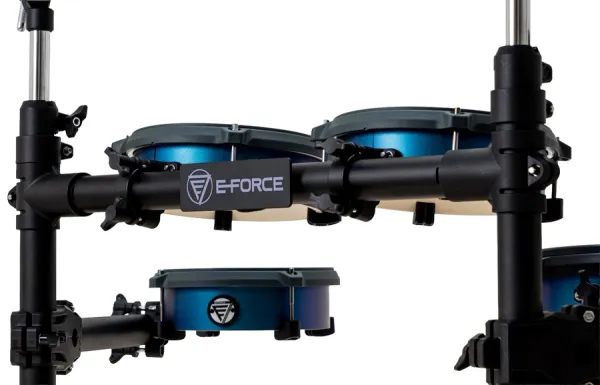 Bateria Eletrônica E-Force Odery EF2-V2 Blue Chameleon com casco