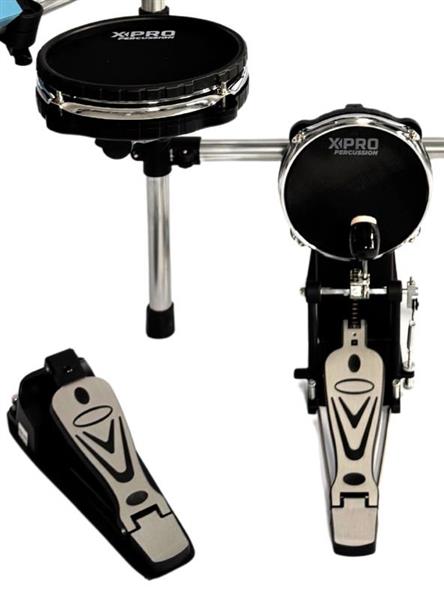 Bateria Eletrônica X-Pro C. Ibañez ED444 pad bumbo mesh, rack