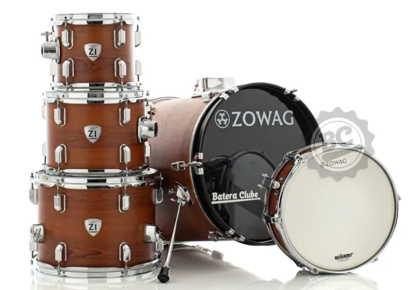 Bateria Infantil Zowag Z1 Dark Wood DKW completa com pratos