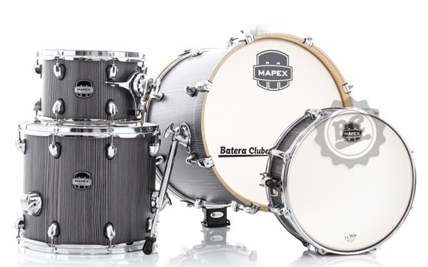 Bateria Mapex Mars Bop Set MA486S Grey Wood com Bumbo 18