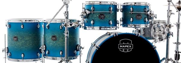 Bateria Mapex Saturn Evolution Hybrid Birch Exotic Azure Burst 22