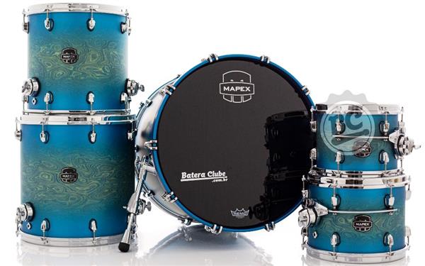 Bateria Mapex Saturn Evolution Hybrid Birch Exotic Azure Burst 22
