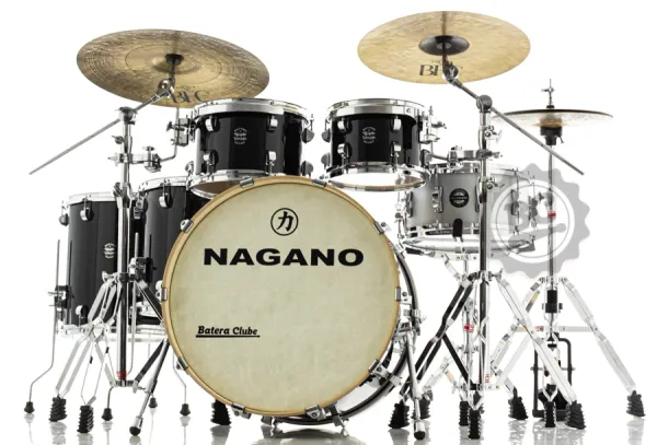 Bateria Nagano Maple Vintage Piano Black 22