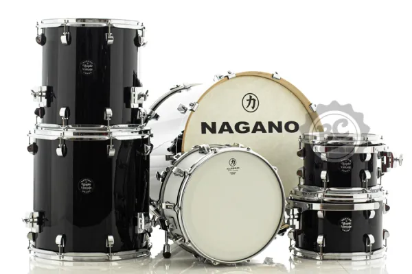 Bateria Nagano Maple Vintage Piano Black 22