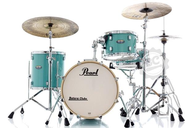 Bateria Pearl Decade Maple Bop Jazz Ice Mint com Bumbo 18
