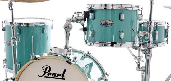 Bateria Pearl Decade Maple Bop Jazz Ice Mint com Bumbo 18